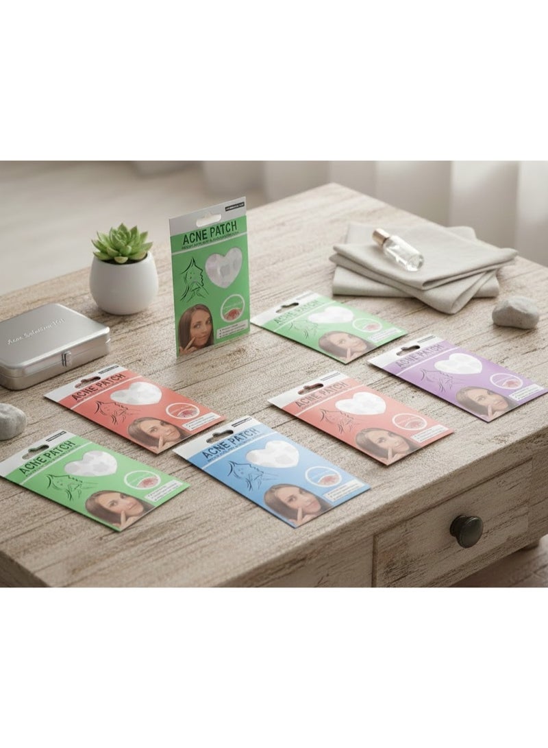 Multi-shaped, transparent, gentle acne patches for the face. Hydrocolloid overnight acne-absorbing patches | Lightweight, waterproof treatment patches for all skin types (24 to 36 patches per pack) - Image 1